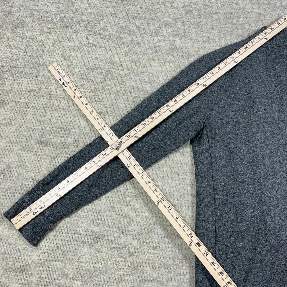 Lululemon Back To It‎ Wrap Fleece Jacket Heathered Stretch Full Zip Gray Size 6